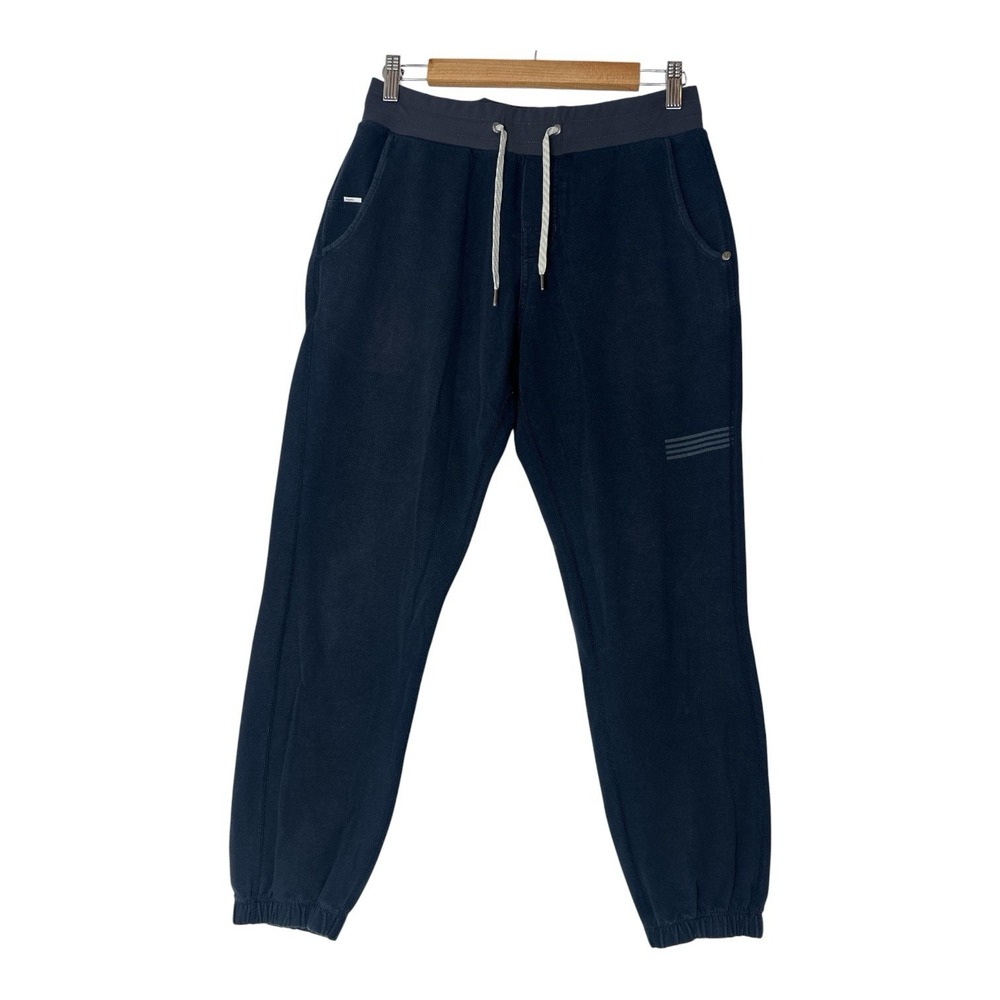 Vuori Balboa Pants Mens Small Navy Jogger Sweatpants Drawstring Stretch Elastic